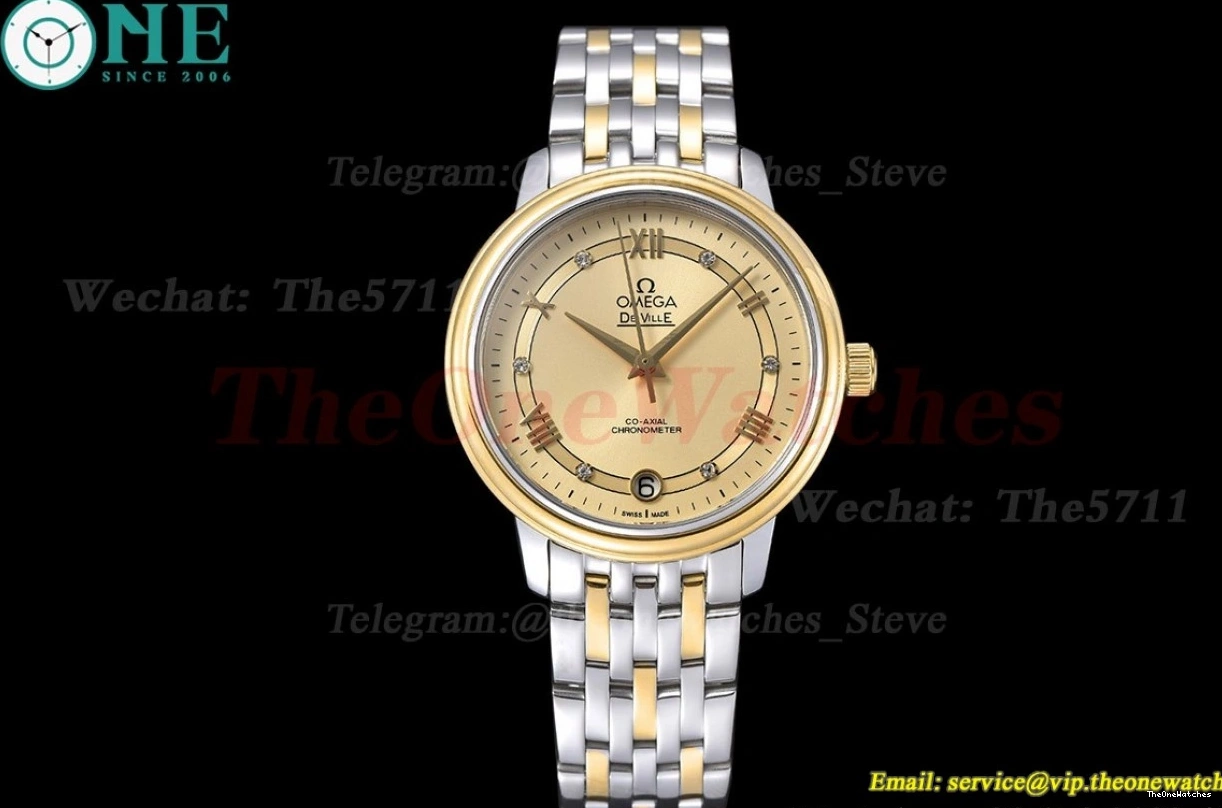 GDF Dial Ville Prestige MY8215 SS Gold Ladies 32.7mm YG De 0331